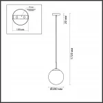 Подвесной светильник Lumion SUSPENTIONI LN23 6509/1B E27 1*60W 220V SUMMER Прозрачный от ImperiumLoft