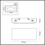 Настенный светильник Odeon light Hightech 7192/4WL