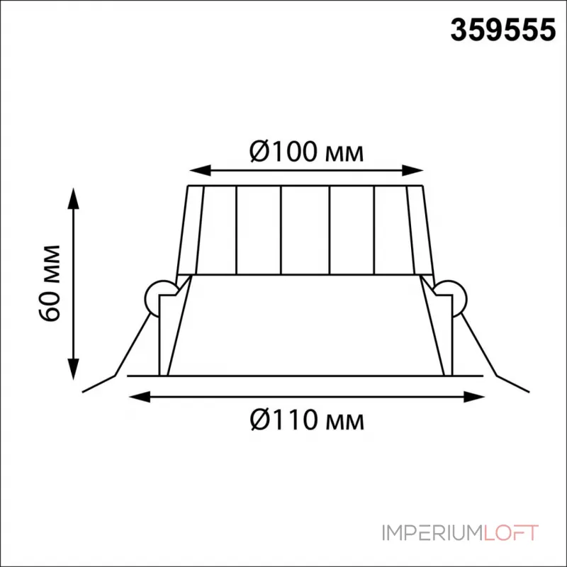 Встраиваемый светодиодный светильник с переключателем цветовой температуры Novotech Wir 359555 от ImperiumLoft Встраиваемый светодиодный светильник с переключателем цветовой температуры Novotech Wir 359555 от ImperiumLoft