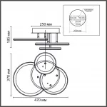 Умная люстра потолочная Lumion Ledio 8380/60CL