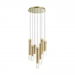 Люстра Odeon Light PENDANT ODL24 319 5061/32LB LED 7*4W 3000K SHINY Жёлтый от ImperiumLoft