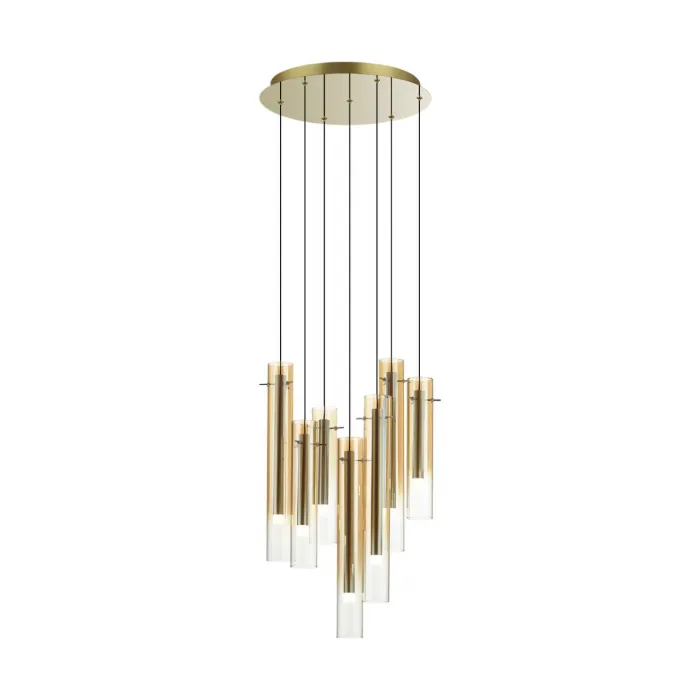 Люстра Odeon Light PENDANT ODL24 319 5061/32LB LED 7*4W 3000K SHINY Жёлтый от ImperiumLoft