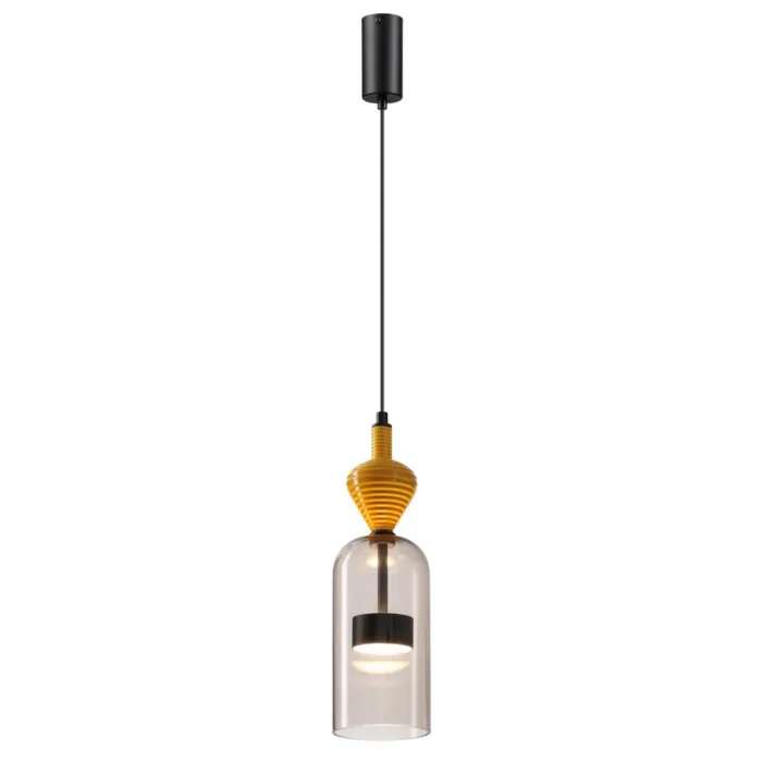Подвесной светильник Odeon Light L-VISION ODL24 299 5046/12LB LED 12W 4000К 1400Лм PALLETA Коричневый от ImperiumLoft