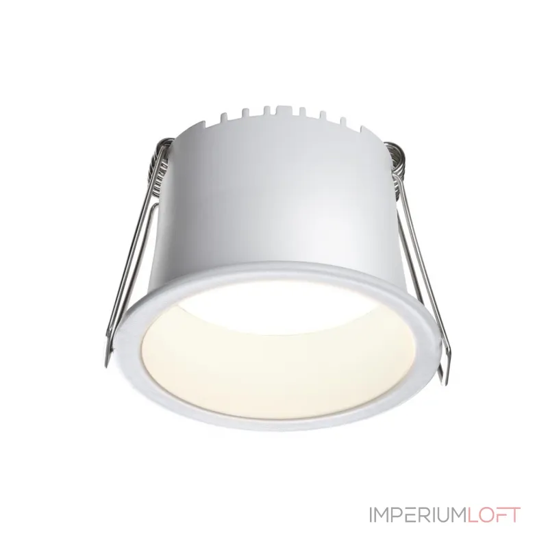 Светильник встраиваемый светодиодный Novotech SPOT NT23 282 359232 IP20 LED 6W 220V 360Лм 3000К TRAN Белый от ImperiumLoft