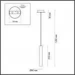 Подвесной светильник Odeon Light PENDANT ODL24 317 5061/5L LED 4W 3000K SHINY Чёрный