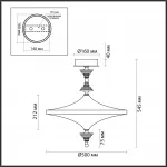 Потолочный светильник Odeon Light L-vision 5404/43CL