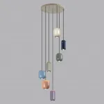 Подвесная люстра Odeon Light PENDANT ODL24 311 5053/7 GU10 LED 7*4W OVALI Мультиколор