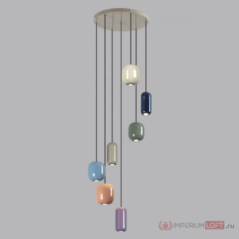 Подвесная люстра Odeon Light PENDANT ODL24 311 5053/7 GU10 LED 7*4W OVALI Мультиколор от ImperiumLoft