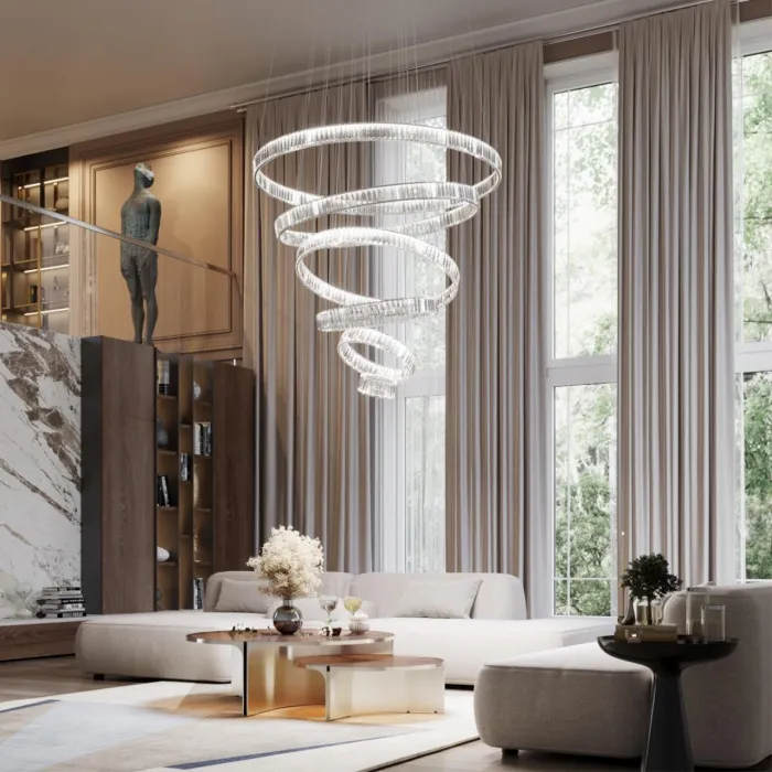 Люстра Odeon Light 4930/260L LED 260W 4000K 30600Лм VEKIA Прозрачный от ImperiumLoft