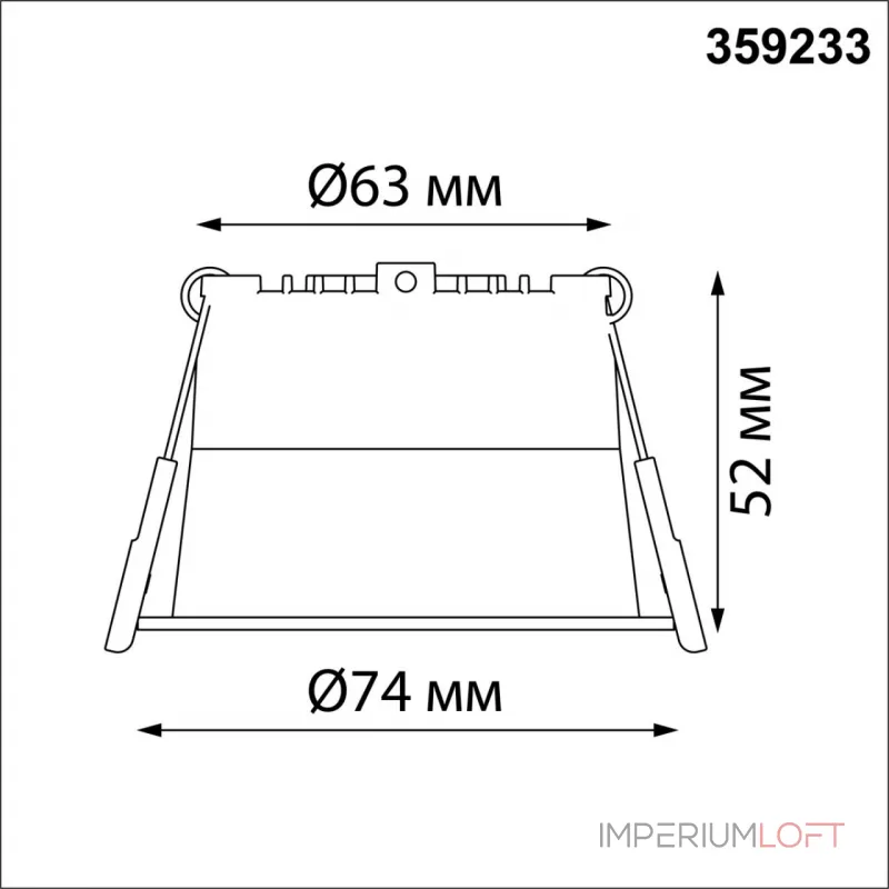 Светильник встраиваемый светодиодный Novotech SPOT NT23 282 359233 IP20 LED 6W 220V 360Лм 3000К TRAN Чёрный