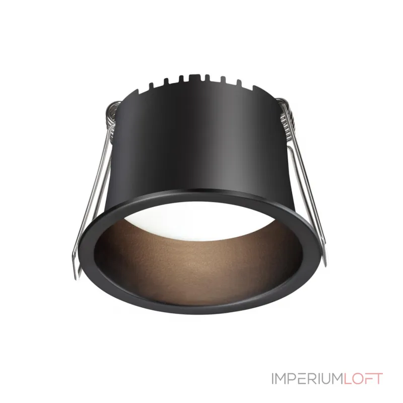 Светильник встраиваемый светодиодный Novotech SPOT NT23 282 359233 IP20 LED 6W 220V 360Лм 3000К TRAN Чёрный