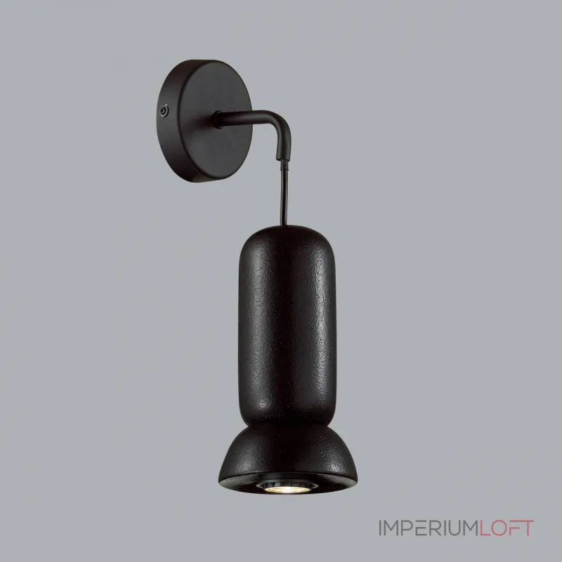 Настенный светильник Odeon Light PENDANT ODL24 315 5054/1WD GU10 LED 4W KERAMA Чёрный