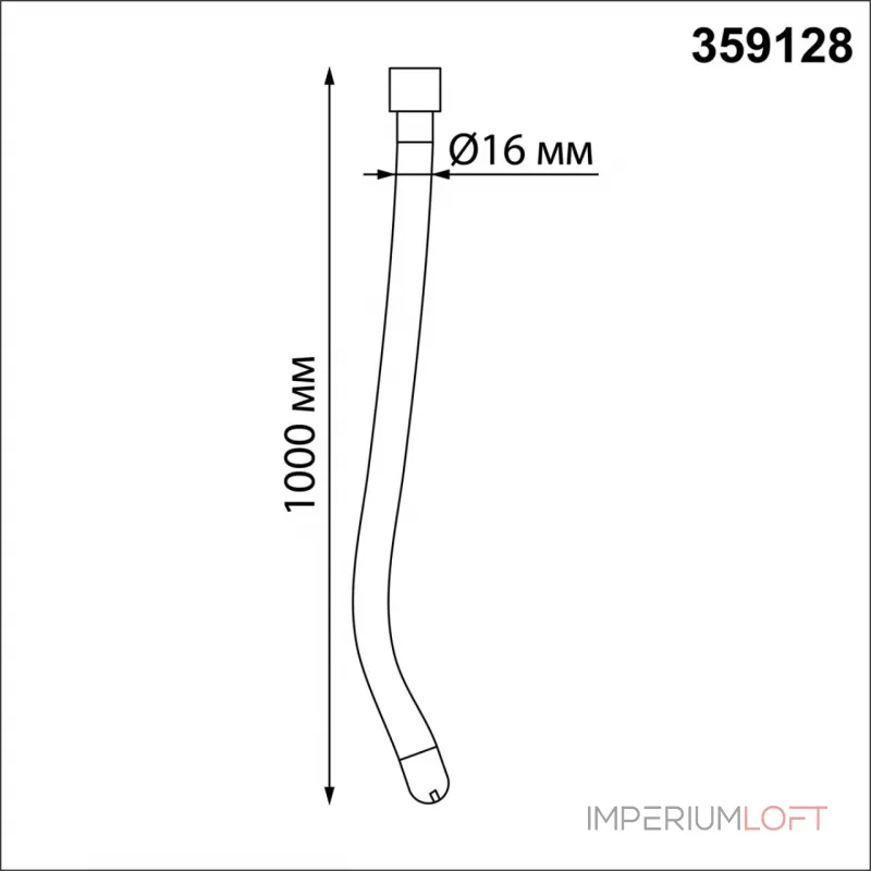 Светильник светодиодный "Гибкий неон" RAMO Novotech KONST NT23 188 359128 IP20 LED 3000K 14W 170-265V 1400Лм RAMO Белый