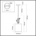 Подвесной светильник Odeon Light MODERN ODL_EX24 41 5425/1 E14 1*40W CACTUS Белый от ImperiumLoft