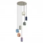 Подвесная люстра Odeon Light PENDANT ODL24 311 5053/7 GU10 LED 7*4W OVALI Мультиколор