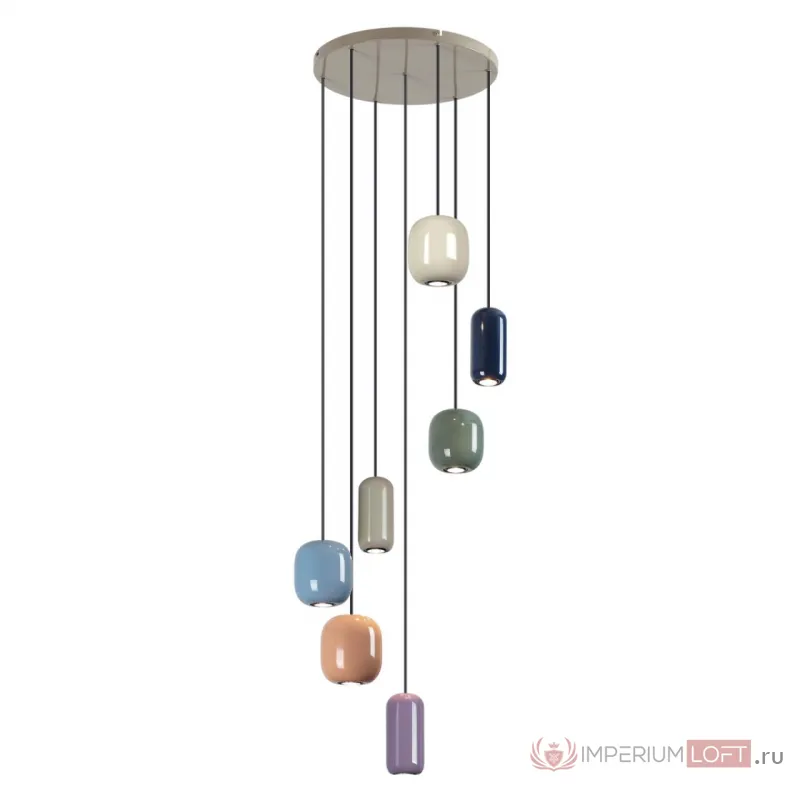 Подвесная люстра Odeon Light PENDANT ODL24 311 5053/7 GU10 LED 7*4W OVALI Мультиколор от ImperiumLoft