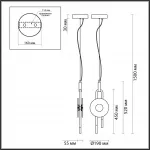 Подвесной светильник Odeon Light MODERN ODL_EX24 27 5407/12L LED 12W 3000K 1005Лм MAGNET Прозрачный