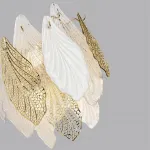 Настенный светильник Odeon Light HALL ODL24 507 5052/3W E14 3*40W LACE Белый, Прозрачный, Золотой от ImperiumLoft