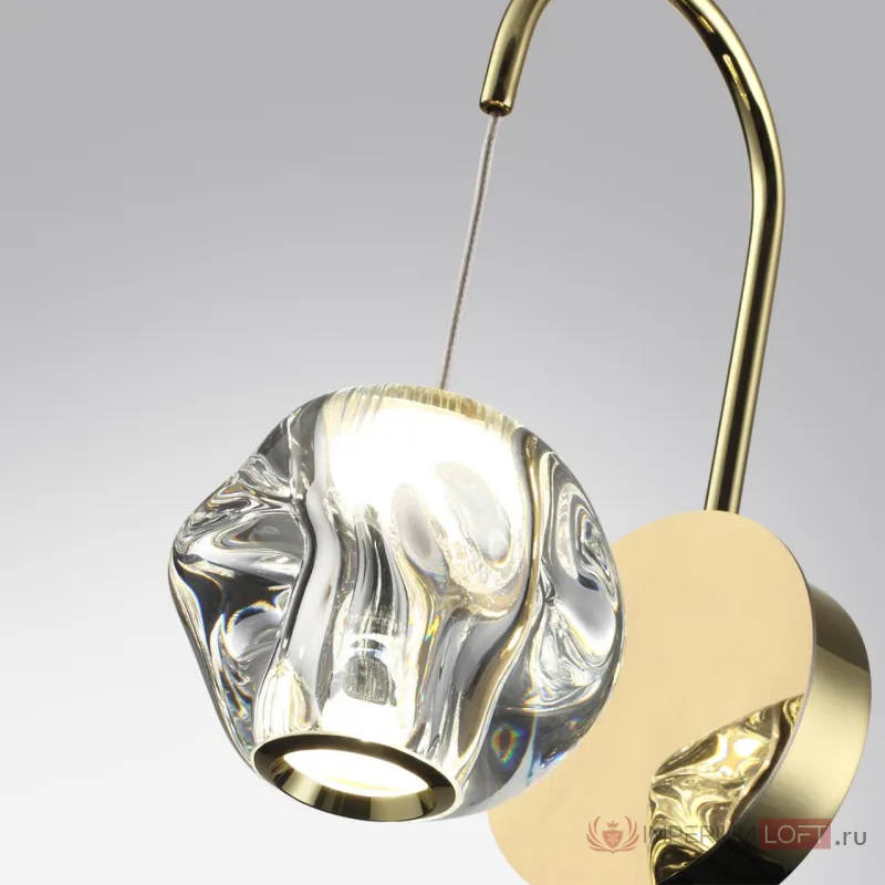 Бра LED 5W 4000K 240Лм JEMSTONE 5085/5WL L-VISION ODL25 Золотой от ImperiumLoft
