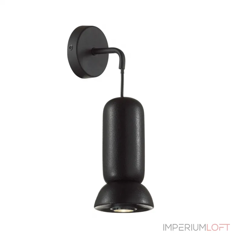 Настенный светильник Odeon Light PENDANT ODL24 315 5054/1WD GU10 LED 4W KERAMA Чёрный