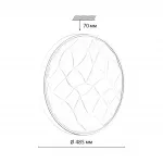 Настенно-потолочный светильник Сонекс Pale 70вт ø485 8109/1W от ImperiumLoft