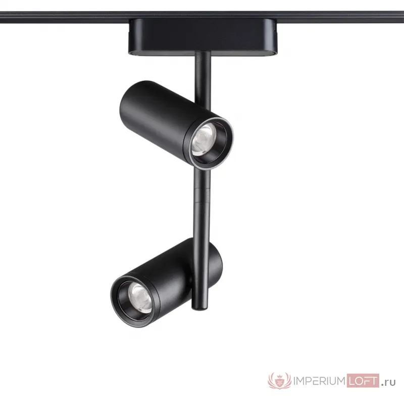 Трековый светильник SMAL Novotech SHINO NT23 051 359106 IP20 LED 4000K 2*8W 48V 1360Лм SMAL Чёрный от ImperiumLoft
