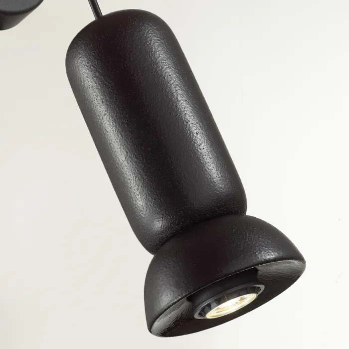 Настенный светильник Odeon Light PENDANT ODL24 315 5054/1WD GU10 LED 4W KERAMA Чёрный от ImperiumLoft