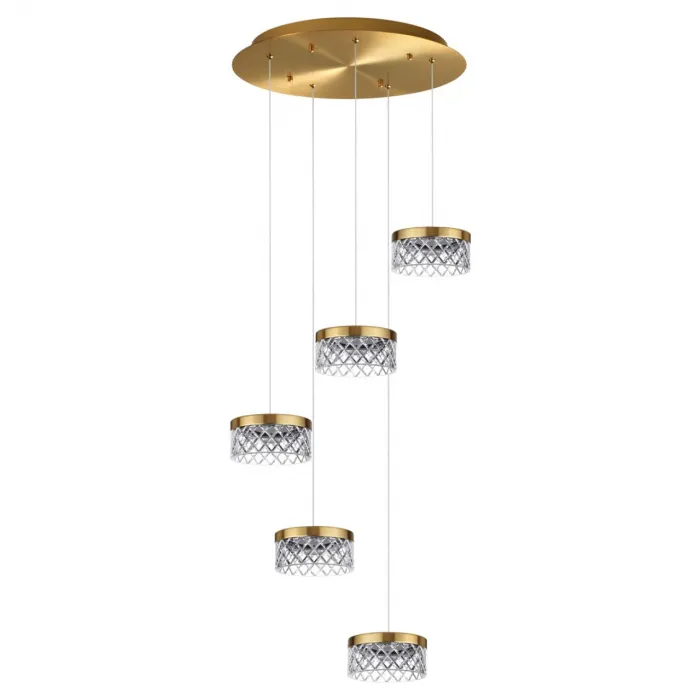 Люстра Odeon Light L-VISION ODL24 447 5032/30L LED 30W 4000K 1958лм FIVRE Прозрачный от ImperiumLoft