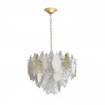 Люстра Odeon Light HALL ODL24 507 5052/15 E14 14*40W LACE Белый, Прозрачный, Золотой от ImperiumLoft