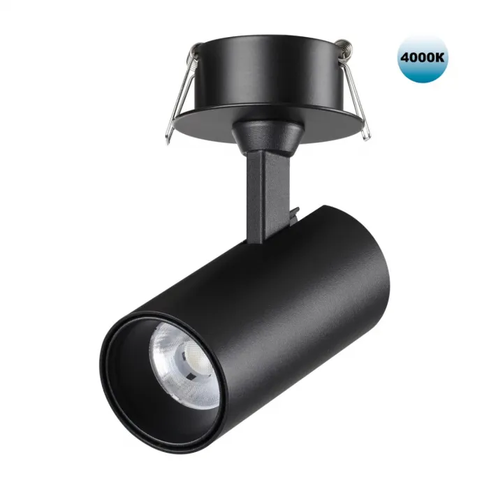 Светильник встраиваемый светодиодный Novotech SPOT NT23 267 359226 IP20 LED 15W 220V 1440Лм 4000К SELENE Чёрный от ImperiumLoft