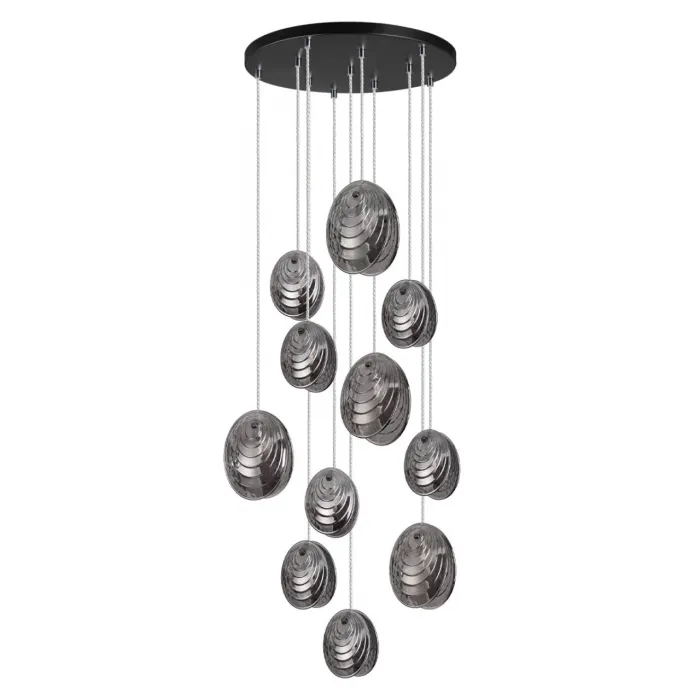Люстра Odeon Light MODERN ODL24 295 5038/11 G9 11*40W MUSSELS Чёрный от ImperiumLoft