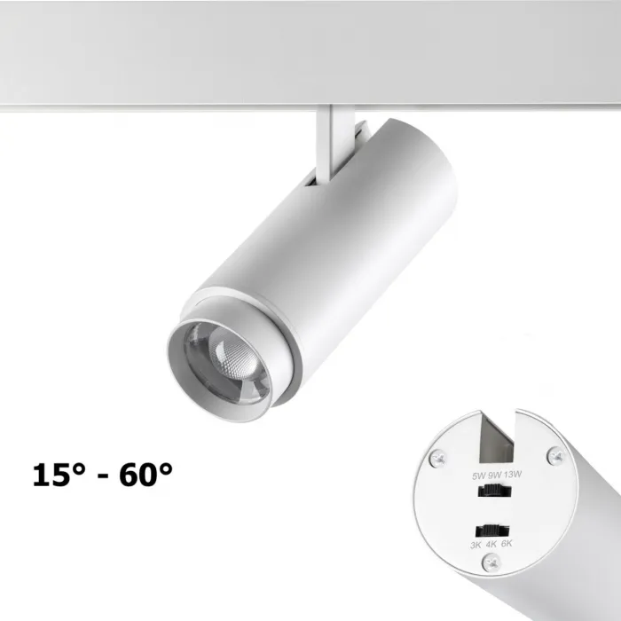Трековый светильник FLUM Novotech SHINO NT23 070 359206 IP20 LED 3000К4000К6000К 5W/9W/1 Белый от ImperiumLoft