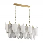 Подвесная люстра Odeon Light HALL ODL24 517 5051/14 E14 14*40W PORCELA Белый, Прозрачный