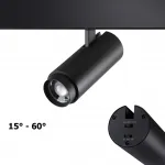 Трековый светильник FLUM Novotech SHINO NT23 070 359207 P20 LED 3000К4000К6000К 5W/9W Прозрачный