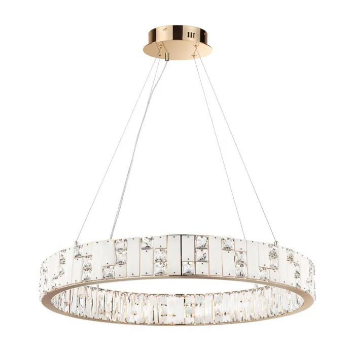 Люстра Odeon LightHALL ODL24 495 5072/100L LED 100W 3700K CROSSA Белый от ImperiumLoft