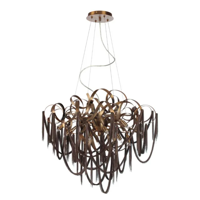 Люстра Odeon Light HALL ODL24 397 5066/12 G9 12*40W CHAINY Коричневый от ImperiumLoft