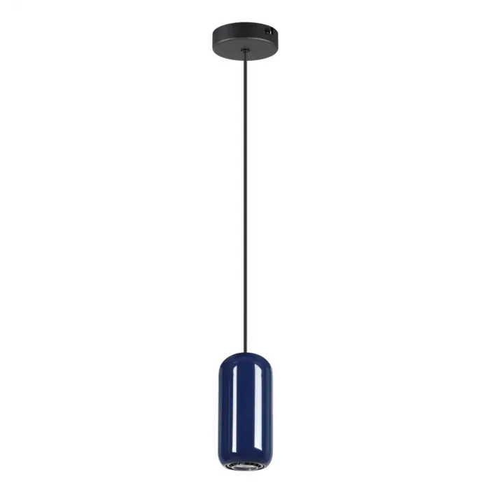 Подвесной светильник Odeon Light PENDANT ODL24 311 5053/1E GU10 LED 4W OVALI Синий от ImperiumLoft