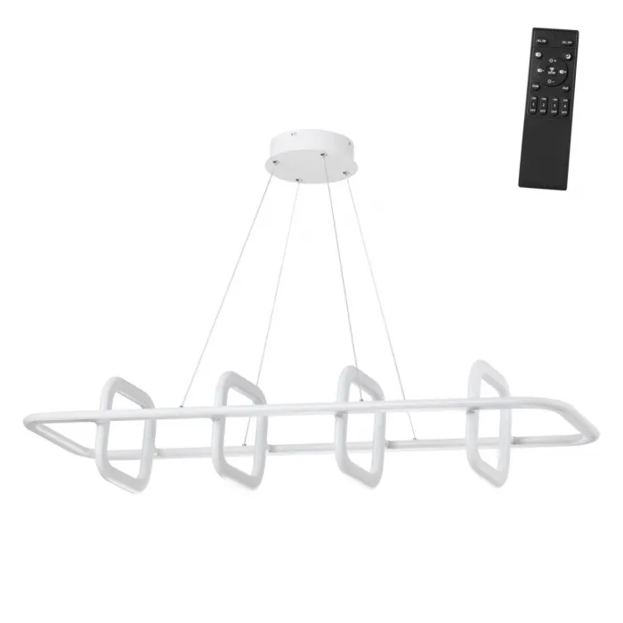 Светильник подвесной диммируемый, с пультом ДУ Novotech OVER NT23 165 359184 IP20 LED 4000К 175W 220V ONDO Белый от ImperiumLoft