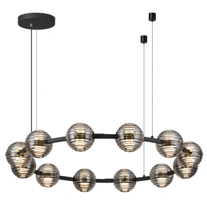 Люстра Odeon Light L-VISION ODL24 427 5041/120L LED 120W 4000К 9364Лм TRONI Чёрный от ImperiumLoft