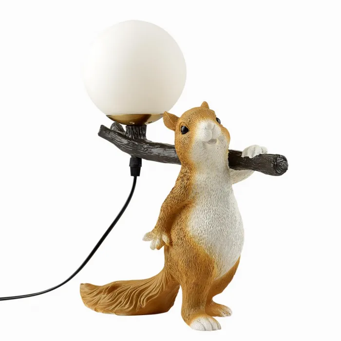 Настольный светильник Lumion MODERNI LN23 129 6522/1T E14 1*40W 220V SQUIRREL Белый от ImperiumLoft