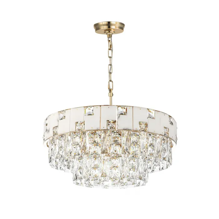 Люстра Odeon Light HALL ODL24 49 5076/11 E14 11*40W CHESSI Белый от ImperiumLoft