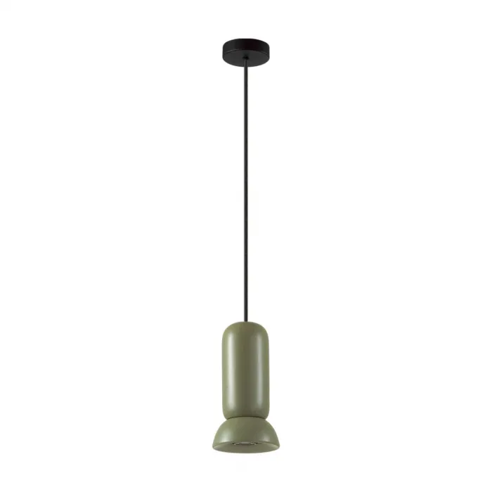 Подвесной светильник Odeon Light PENDANT ODL24 315 5054/1B GU10 LED 4W KERAMA Зелёный от ImperiumLoft