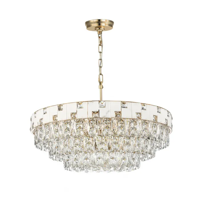 Люстра Odeon Light HALL ODL24 49 5076/21 E14 21*40W CHESSI Белый от ImperiumLoft
