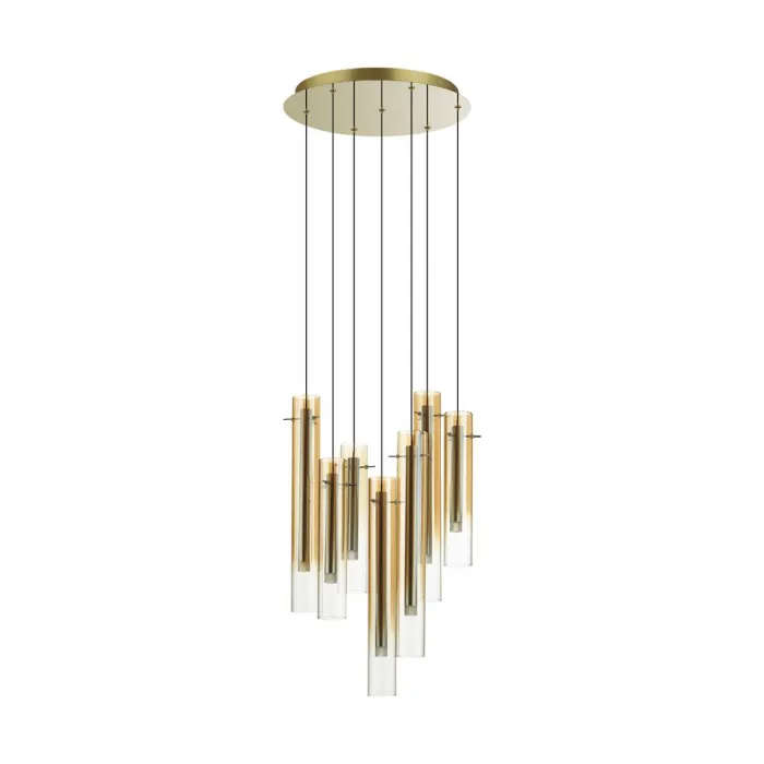 Люстра Odeon Light PENDANT ODL24 319 5061/32LB LED 7*4W 3000K SHINY Жёлтый от ImperiumLoft