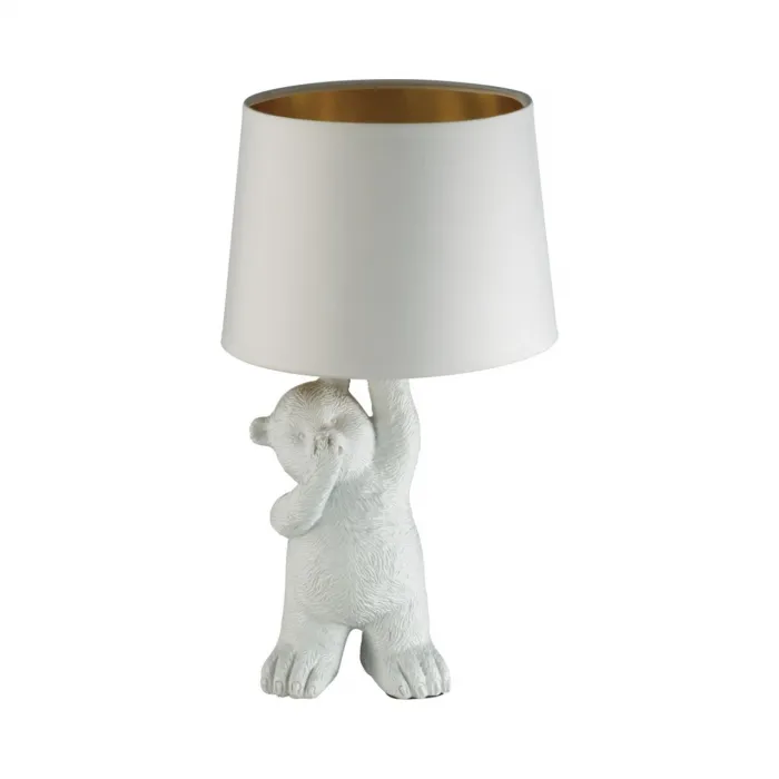 Настольная лампа Lumion MODERNI LN23 123 5663/1T E14 40W 220V BEAR Белый от ImperiumLoft