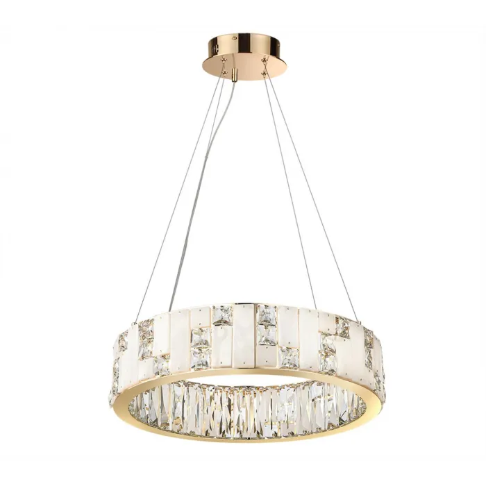Люстра Odeon Light HALL ODL24 495 5072/60L LED 60W 3700K CROSSA Белый от ImperiumLoft