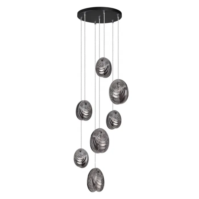 Люстра Odeon Light MODERN ODL24 295 5038/7 G9 7*40W MUSSELS Чёрный от ImperiumLoft