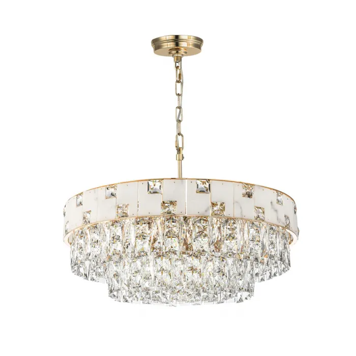Люстра Odeon Light HALL ODL24 49 5076/12 E14 12*40W CHESSI Белый от ImperiumLoft