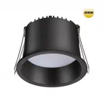 Светильник встраиваемый светодиодный Novotech SPOT NT23 282 359235 IP20 LED 9W 220V 540Лм 3000К TRAN Чёрный от ImperiumLoft