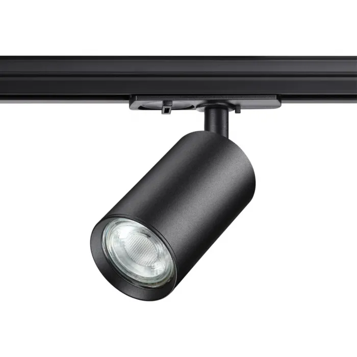 Светильник однофазный трехжильный трековый Novotech PORT NT23 124 370965 GU10 50W 220V PIPE Чёрный от ImperiumLoft